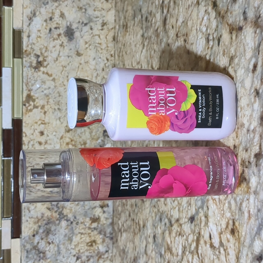 Bath & Body Works Mad about you lotion and mist set.